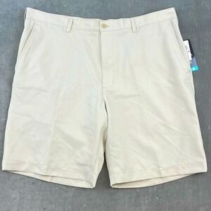 PGATOUR Mens Shorts Size‎ 40 Silver Lining Golf Flat Front Stretch Polyester